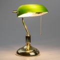 Brilagi - Tafellamp BANK OFFICE 1xE27/60W/230V goud/groen