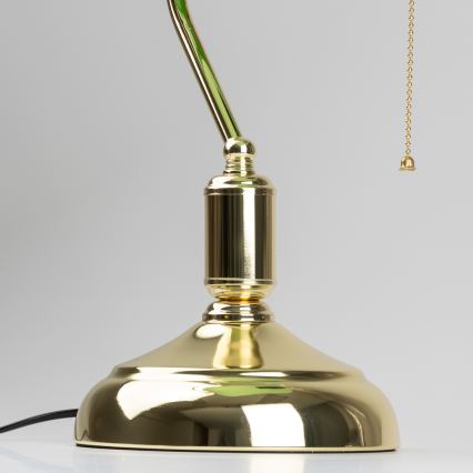 Brilagi - Tafellamp BANK OFFICE 1xE27/60W/230V goud/groen