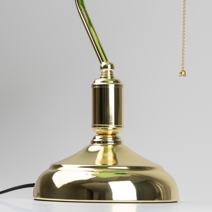 Brilagi - Tafellamp BANK OFFICE 1xE27/60W/230V goud/groen