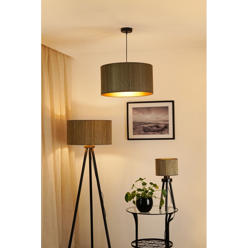 Brilagi - Tafellamp BOSTON ROLLER 1xE27/15W/230V stro bruin/goud