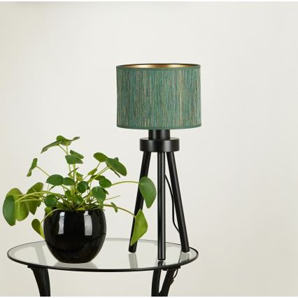 Brilagi - Tafellamp BOSTON ROLLER 1xE27/15W/230V stro groen/goud