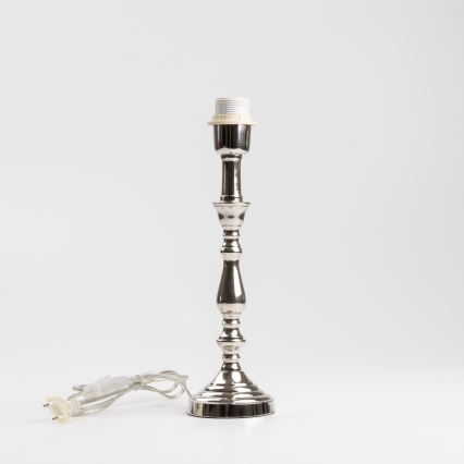 Brilagi - Tafellamp CERIA 1x E27/60W/230V Ø 30 cm glanzend chroom/beige