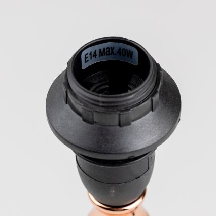 BRILAGI - Tafellamp CERIA 1xE14/40W/230V Ø 20,5 cm zwart/koper/grijs