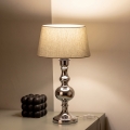 BRILAGI - Tafellamp CERIA 1xE27/60W/230V Ø 25 cm glanzend chroom/grijs