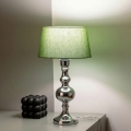 BRILAGI - Tafellamp CERIA 1xE27/60W/230V Ø 25 cm glanzend chroom/groen