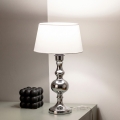 BRILAGI - Tafellamp CERIA 1xE27/60W/230V Ø 25 cm glanzend chroom/wit