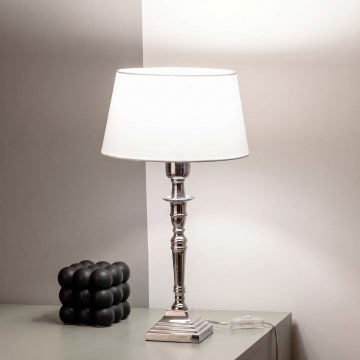 BRILAGI - Tafellamp CERIA 1xE27/60W/230V Ø 25 cm zilver/wit