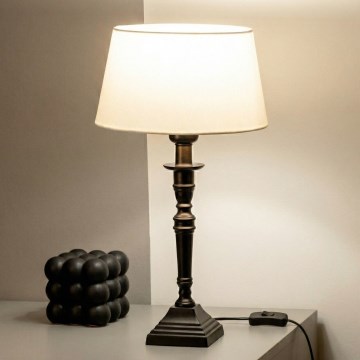 Brilagi - Tafellamp CERIA 1xE27/60W/230V Ø 25 cm zwart/wit