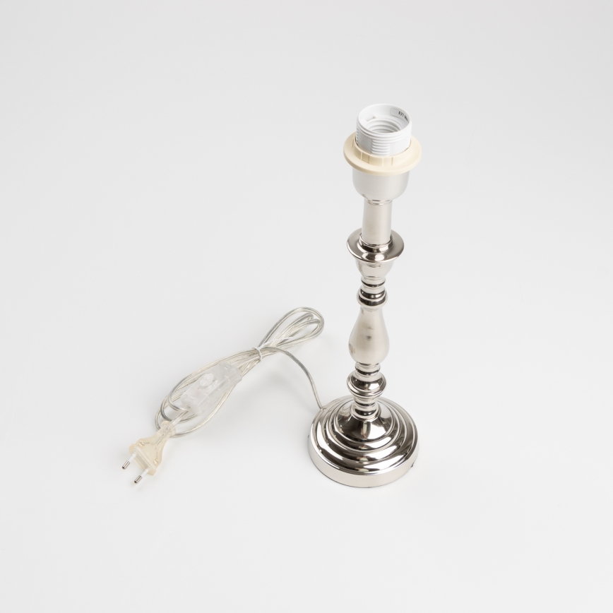 Brilagi - Tafellamp CERIA 1xE27/60W/230V Ø 30 cm glanzend chroom/wit