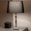 BRILAGI - Tafellamp CERIA 1xE27/60W/230V Ø 30 cm zilver/zwart