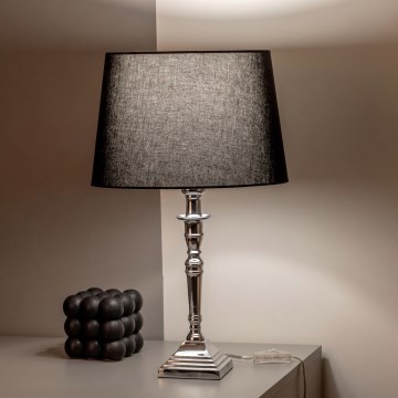 BRILAGI - Tafellamp CERIA 1xE27/60W/230V Ø 30 cm zilver/zwart