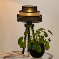 BRILAGI - Tafellamp DAKOTA LUNETA 1xE27/15W/230V zwart/rotan