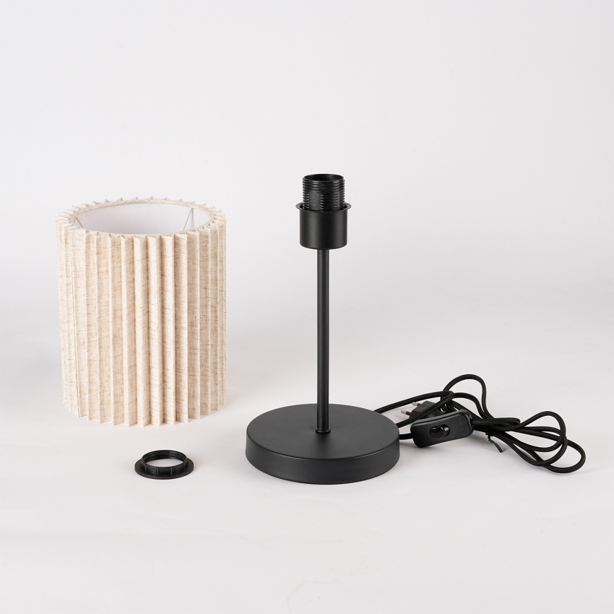 Brilagi - Tafellamp NORDIC WAVE 1xE27/15W/230V linnen/zwart