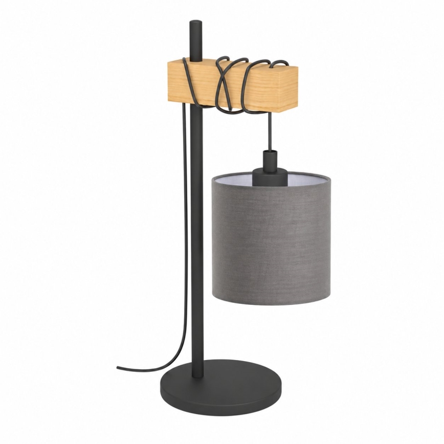 BRILAGI - Tafellamp NUBILA 1xE27/40W/230V bruin/zwart/antraciet