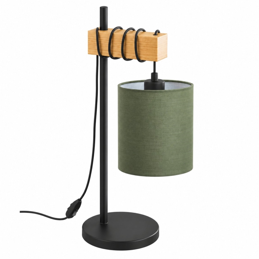BRILAGI - Tafellamp NUBILA 1xE27/40W/230V bruin/zwart/groen