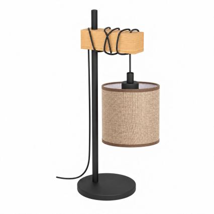 BRILAGI - Tafellamp NUBILA 1xE27/40W/230V bruin/zwart