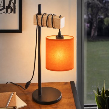 BRILAGI - Tafellamp NUBILA 1xE27/40W/230V bruin/zwart/oranje