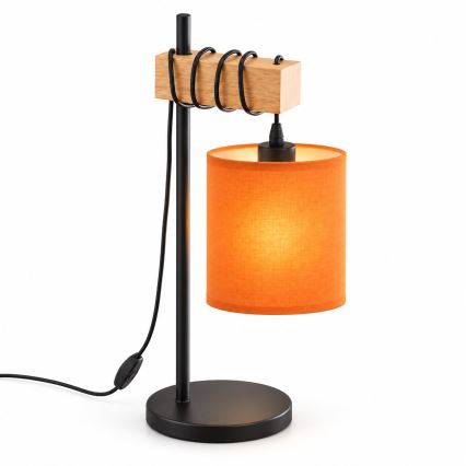 BRILAGI - Tafellamp NUBILA 1xE27/40W/230V bruin/zwart/oranje