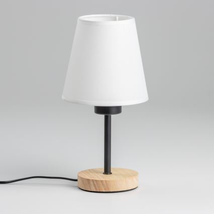 Brilagi - Tafellamp NUBILA WOOD 1xE27/25W/230V eiken/wit