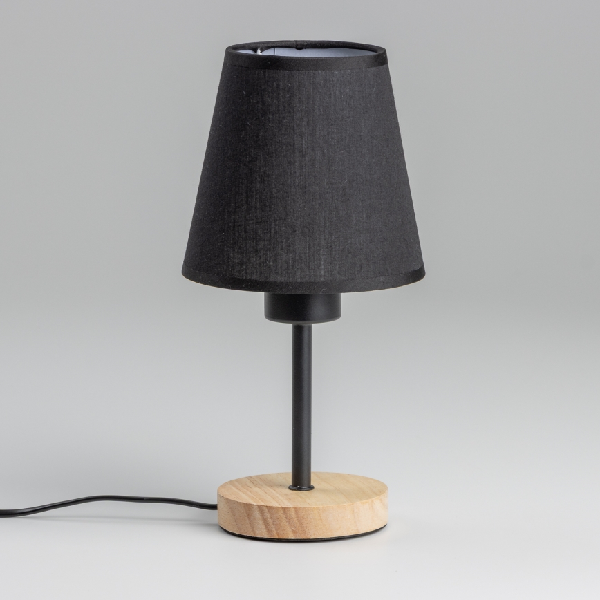 Brilagi - Tafellamp NUBILA WOOD 1xE27/25W/230V eiken/zwart