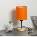 Brilagi - Tafellamp NUBILA WOOD 1xE27/25W/230V eiken/zwart/oranje