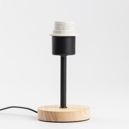 Brilagi - Tafellamp NUBILA WOOD 1xE27/25W/230V eiken/zwart/oranje