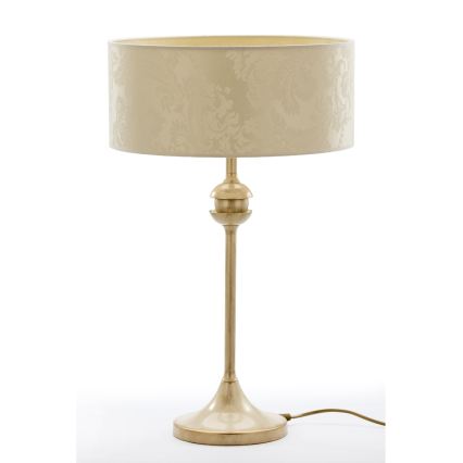 Brilagi - Tafellamp SAPHIRE 1xE27/15W/230V crème/goud/patina
