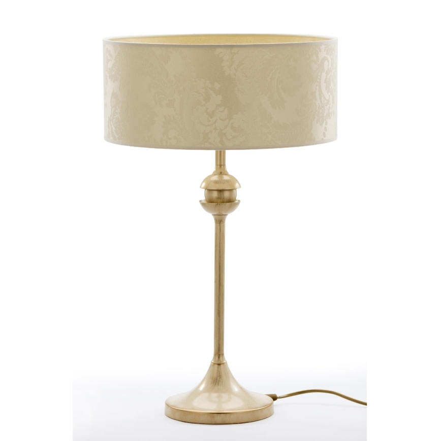 Brilagi - Tafellamp SAPHIRE 1xE27/15W/230V crème/goud/patina
