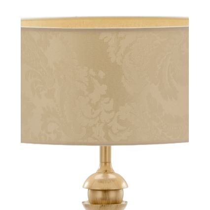 Brilagi - Tafellamp SAPHIRE 1xE27/15W/230V crème/goud/patina