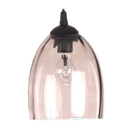 BRILAGI - Tafellamp WOOD GLASS 1xE27/40W/230V bruin/zwart/rookbeige