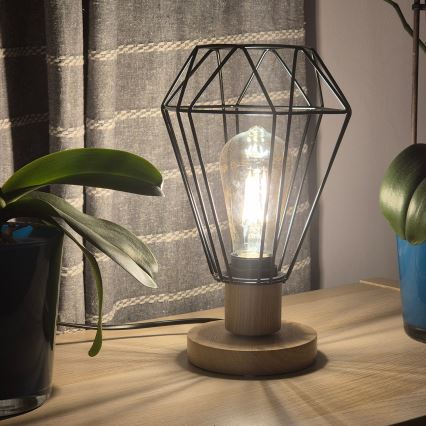 Brilagi - Tafellamp WOODY BASKET 1xE27/60W/230V eiken