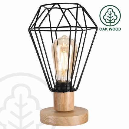 Brilagi - Tafellamp WOODY BASKET 1xE27/60W/230V eiken