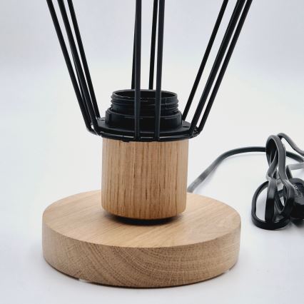 Brilagi - Tafellamp WOODY BASKET 1xE27/60W/230V eiken