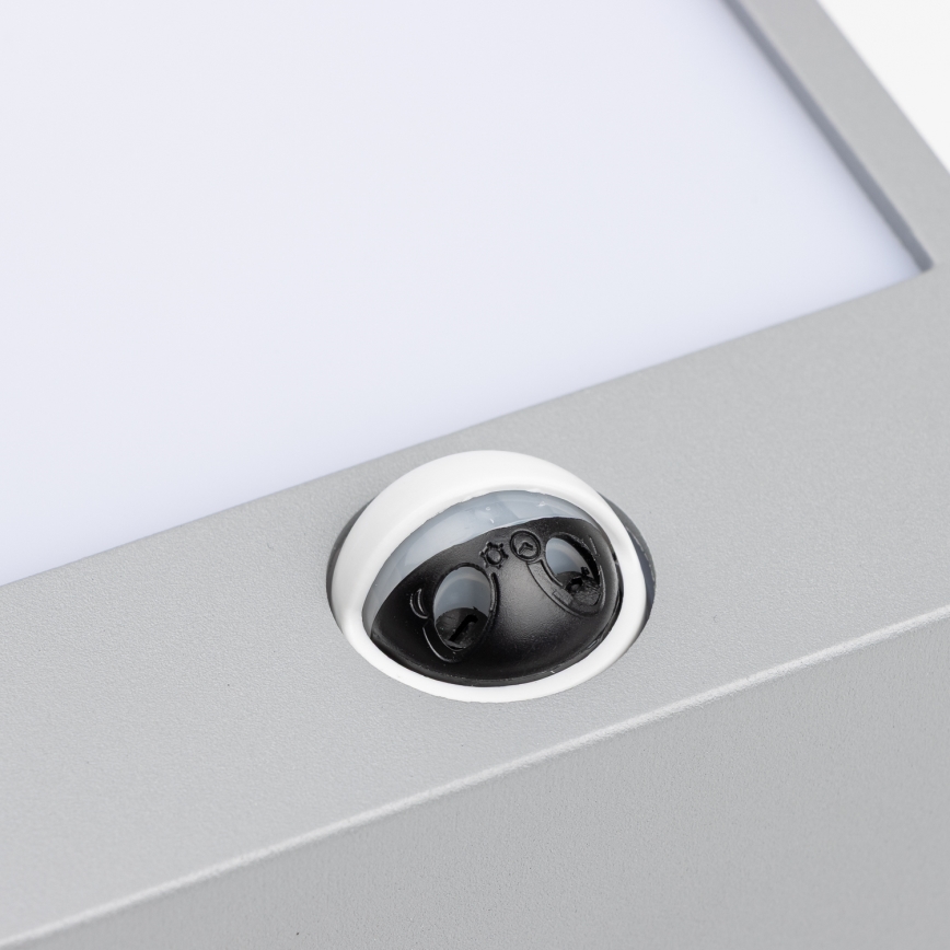 Brilagi - LED Buitenwandlamp met sensor TERNI LED/12W/230V grijs IP44