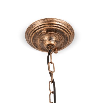 Brilagi - Tiffany-glas hanglamp aan een ketting SUNFLOWER 3×E27/60W/230V Ø 50 cm