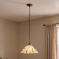 Brilagi - Tiffany glas-in-lood hanglamp aan ketting FOLIA 1xE27/60W/230V Ø 40 cm
