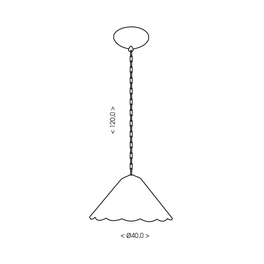 Brilagi - Tiffany glas-in-lood hanglamp aan ketting FOLIA 1xE27/60W/230V Ø 40 cm