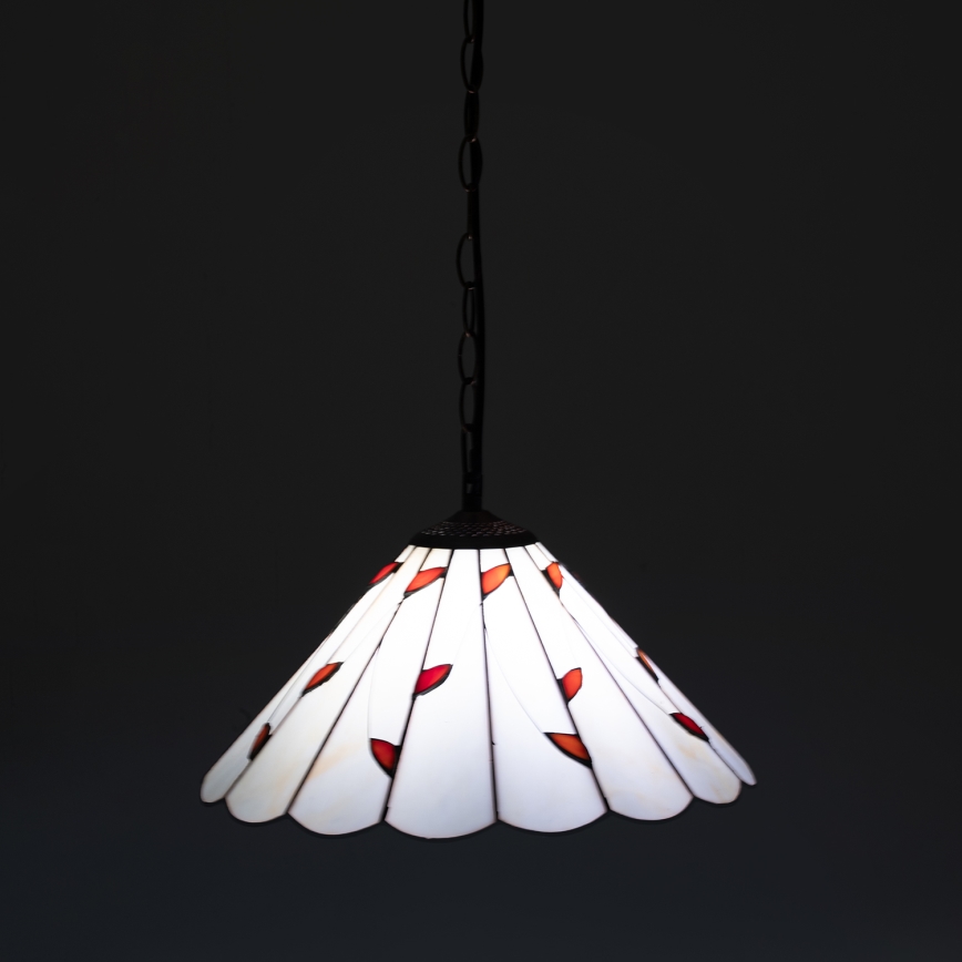 Brilagi - Tiffany glas-in-lood hanglamp aan ketting FOLIA 1xE27/60W/230V Ø 40 cm