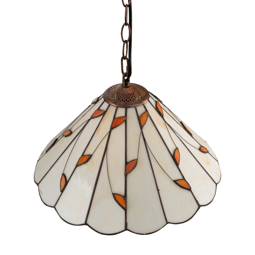 Brilagi - Tiffany glas-in-lood hanglamp aan ketting FOLIA 1xE27/60W/230V Ø 40 cm
