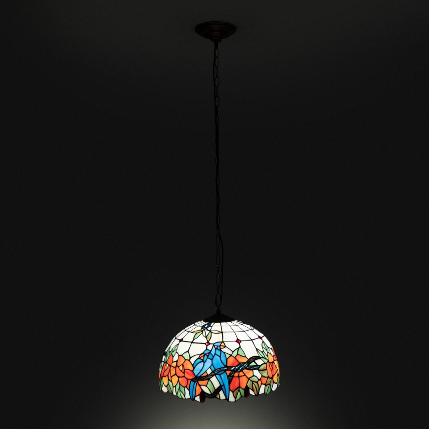 Brilagi - Tiffany glas-in-lood hanglamp aan ketting JUNGLE 1xE27/60W/230V Ø 40 cm