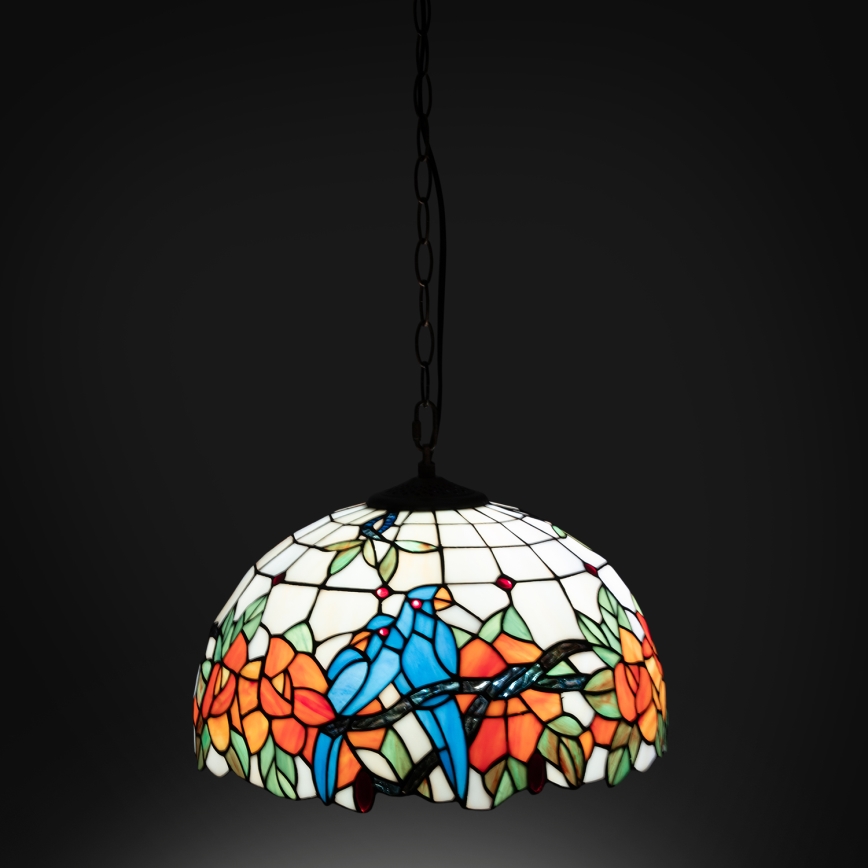 Brilagi - Tiffany glas-in-lood hanglamp aan ketting JUNGLE 1xE27/60W/230V Ø 40 cm