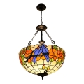 Brilagi - Tiffany glas-in-lood hanglamp aan ketting JUNGLE 3xE27/60W/230V Ø 50 cm