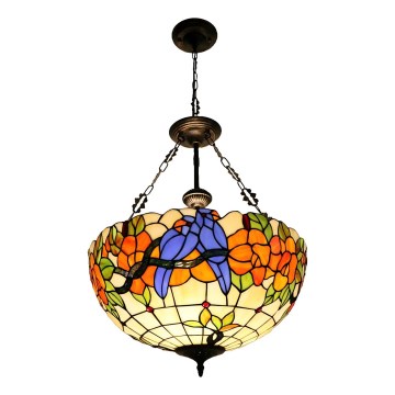 Brilagi - Tiffany glas-in-lood hanglamp aan ketting JUNGLE 3xE27/60W/230V Ø 50 cm