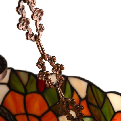 Brilagi - Tiffany glas-in-lood hanglamp aan ketting JUNGLE 3xE27/60W/230V Ø 50 cm