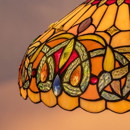 Brilagi - Tiffany glas-in-lood hanglamp aan ketting LUISA 2xE27/60W/230V