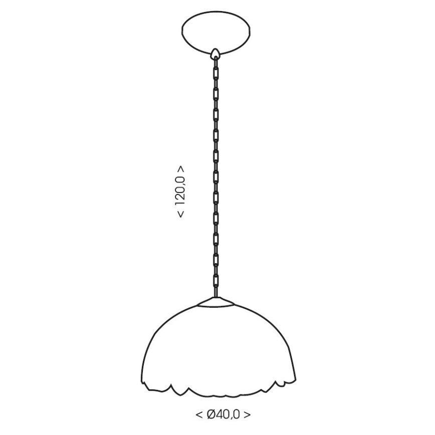 Brilagi - Tiffany glas-in-lood hanglamp aan ketting SIENNA 1xE27/60W/230V Ø 40 cm