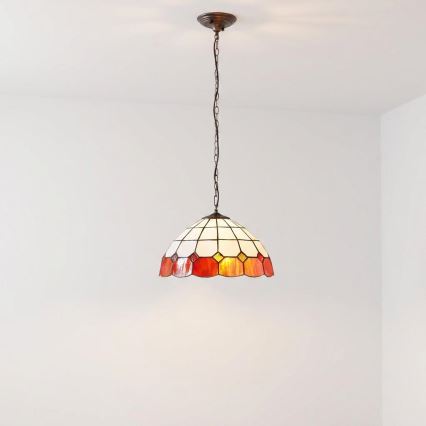 Brilagi - Tiffany glas-in-lood hanglamp aan ketting SIENNA 1xE27/60W/230V Ø 40 cm