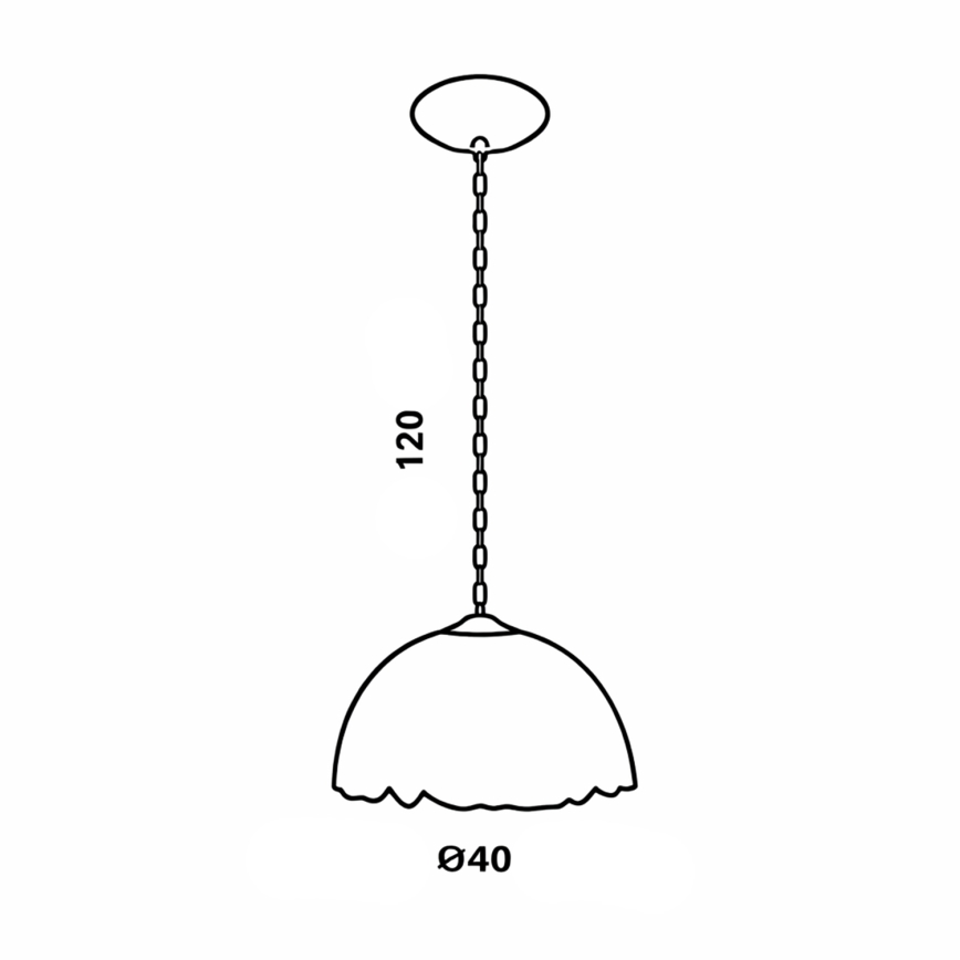 Brilagi - Tiffany glas-in-lood hanglamp aan ketting SIENNA 1xE27/60W/230V Ø 40 cm