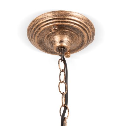 Brilagi - Tiffany glas-in-lood hanglamp aan ketting SUNFLOWER 1xE27/60W/230V Ø 40 cm