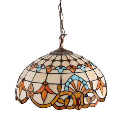 Brilagi - Tiffany glas-in-lood kroonluchter aan ketting MIRABELLA 1xE27/60W/230V Ø 40 cm